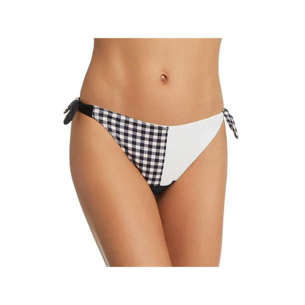 PAPER London Womens Side Tie Patchwork Bikini Swim Bottom Separates BHFO 5654